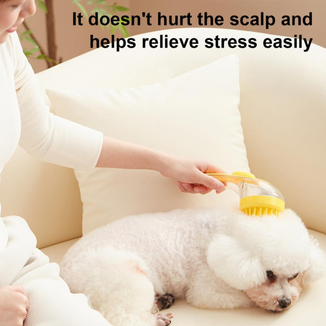 Pet Bath Brush Dog Soap And Shampoo Dispenser Pet Grooming Massage Scrubber for Long Short-Haired Dogs Cats