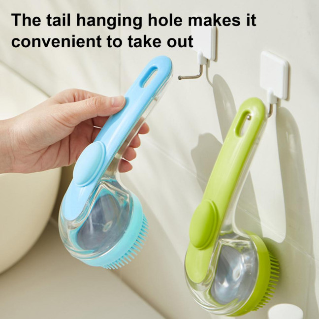 Pet Bath Brush Dog Soap And Shampoo Dispenser Pet Grooming Massage Scrubber for Long Short-Haired Dogs Cats
