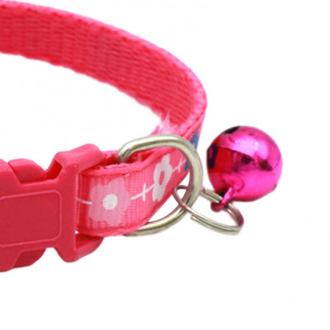 2 Pcs Pet Collar with Bell Floral Design Cat Collar with Buckle Adjustable Puppy Collar for Tiny Boys Girls Kitten Dogs Small Animals 2 Pcs Pet Collar with Bell Floral Design Cat Collar with Buckle Adjustable Puppy Collar for Tiny Boys Girls Kitten Dogs Small Animals