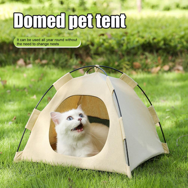 Pet Tent Outdoor Cat House with Non-Slip Bottom UV-Resistant Portable Foldable Indoor Outdoor Sunshade Cat Tent Dog House Pet Tent Outdoor Cat House with Non-Slip Bottom UV-Resistant Portable Foldable Indoor Outdoor Sunshade Cat Tent Dog House