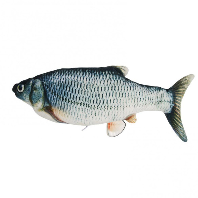 Flopping Fish Cat Toy with Catnip Interactive Automatic Floppy Carp Kitten Kicker Toy Electric Realistic Plush Wiggle Fish for Indoor Cats Dogs