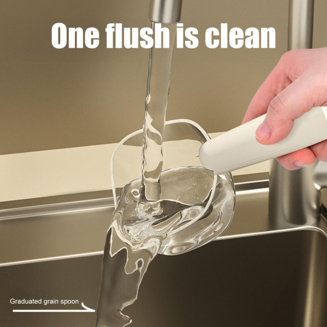 Dog Food Scoop with Accurate Measurement Dual-Function Cat Food Scoop 1 Cup Capacity Pet Food Measuring Scoop for Pet Feeding 