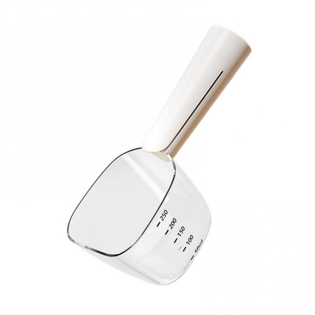 Dog Food Scoop with Accurate Measurement Dual-Function Cat Food Scoop 1 Cup Capacity Pet Food Measuring Scoop for Pet Feeding 