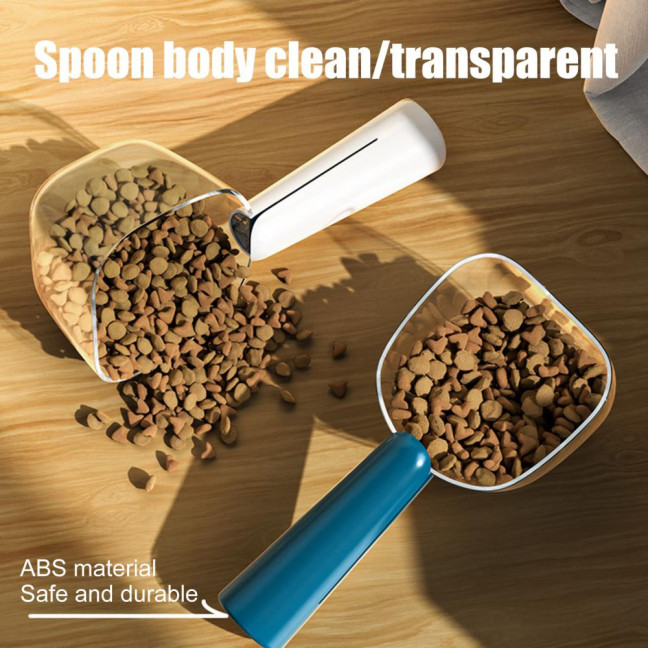 Dog Food Scoop with Accurate Measurement Dual-Function Cat Food Scoop 1 Cup Capacity Pet Food Measuring Scoop for Pet Feeding 