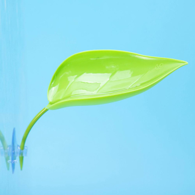 3 Pcs Turtle Basking Platform Leaf Shape Bearded Dragon Basking Platform with Suction Cups Tree Frog Tank Accessories for Leopard Gecko Tank Decor 