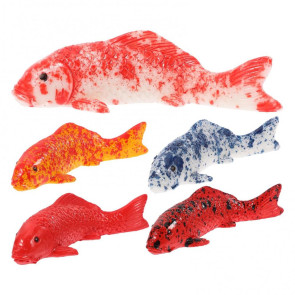 Fake Fish Resin Goldfish Figurine Artificial Floating Lucky Fish Statue for Aquarium Fish Tank Pond Fairy Garden Supplies