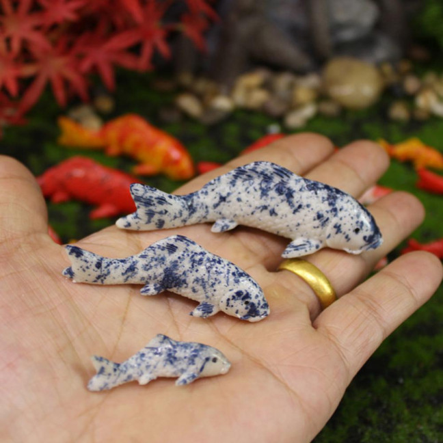 Fake Fish Resin Goldfish Figurine Artificial Floating Lucky Fish Statue for Aquarium Fish Tank Pond Fairy Garden Supplies