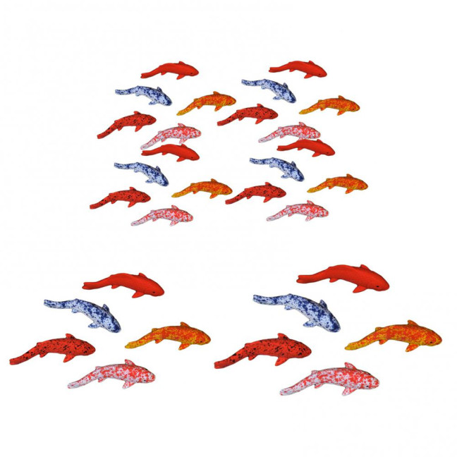 Fake Fish Resin Goldfish Figurine Artificial Floating Lucky Fish Statue for Aquarium Fish Tank Pond Fairy Garden Supplies