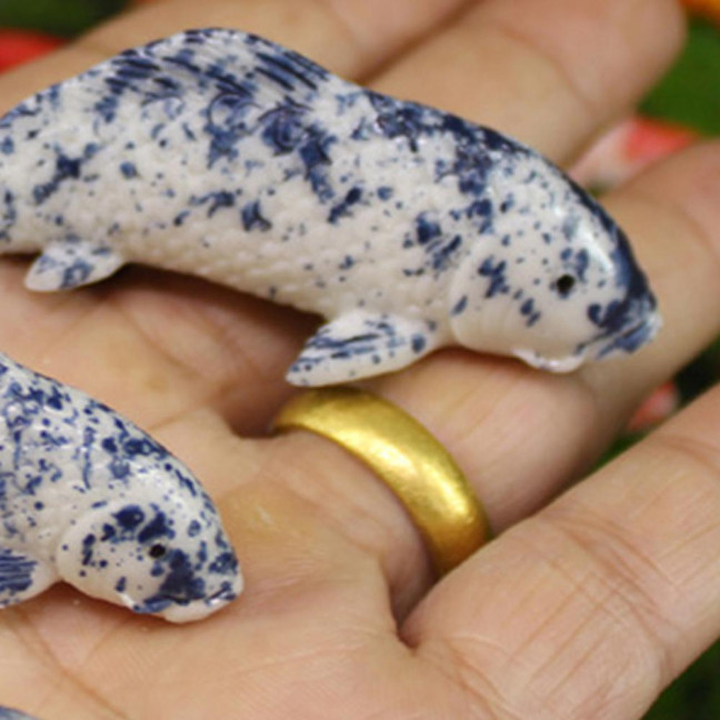 Fake Fish Resin Goldfish Figurine Artificial Floating Lucky Fish Statue for Aquarium Fish Tank Pond Fairy Garden Supplies