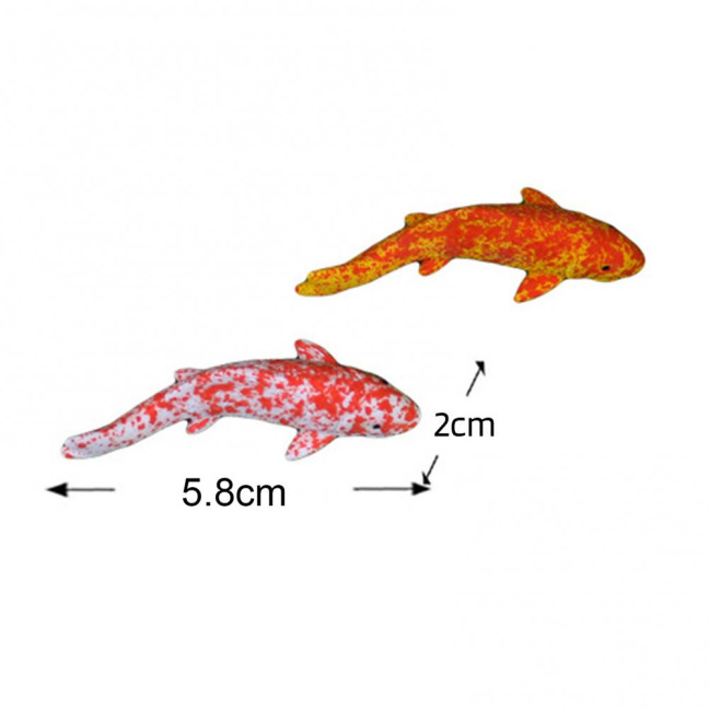 Fake Fish Resin Goldfish Figurine Artificial Floating Lucky Fish Statue for Aquarium Fish Tank Pond Fairy Garden Supplies