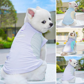 Sun Protection Dog Shirt Breathable Quick-Drying Ice Silk Dog Cooling T-shirts Summer Pet Sleeveless Clothes for Small Medium Dogs