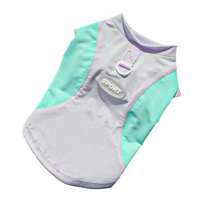 Sun Protection Dog Shirt Breathable Quick-Drying Ice Silk Dog Cooling T-shirts Summer Pet Sleeveless Clothes for Small Medium Dogs