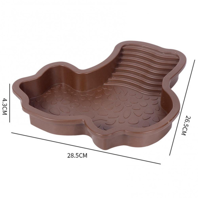 Tortoise Water Bowl with Ramp 2-in-1 Large Reptile Feeding Dish Bathing Pool Aquarium Ornament for Lizard Gecko Turtle Snake Bearded Dragon 