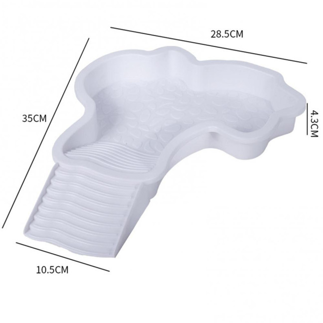 Tortoise Water Bowl with Ramp 2-in-1 Large Reptile Feeding Dish Bathing Pool Aquarium Ornament for Lizard Gecko Turtle Snake Bearded Dragon 