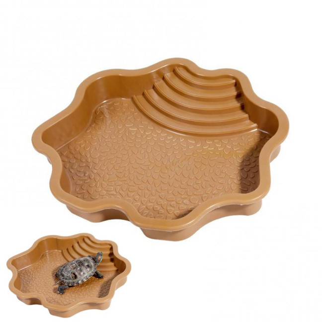Reptile Bathing Pool Large Tortoise Feeding Dish Water Bowl with Ramp Aquarium Ornament for Lizard Gecko Snake Turtle Bearded Dragon Reptile Bathing Pool Large Tortoise Feeding Dish Water Bowl with Ramp Aquarium Ornament for Lizard Gecko Snake Turtle Bearded Dragon
