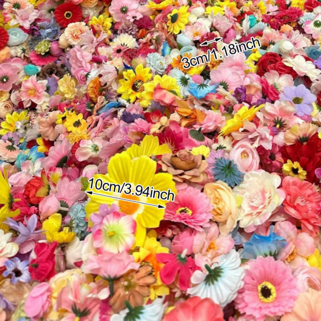 Artificial Flower Garland Faux Wildflower Hanging Decoration Fake Floral Vines Curtain for Spring Summer Home Garden Wedding Party Arch Wall Decor