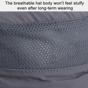 Fan Hat Wide-Brimmed Outdoor Hat with Dual-Power Solar Fan Design 3 Gear Adjustable Speed Hiking Cycling Fishing Hat