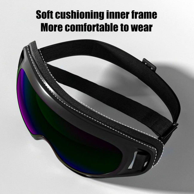 Dog Goggles Wind Dust Fog Proof Eye Wear UV Protection Pet Sunglasses with Adjustable Strap for Pet Travel Skiing 