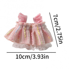 Small Pet Dress Mini Knitted Ferret Clothes Handmade Hamster Princess Skirt for Rabbit Guinea Pig Squirrels Chinchilla