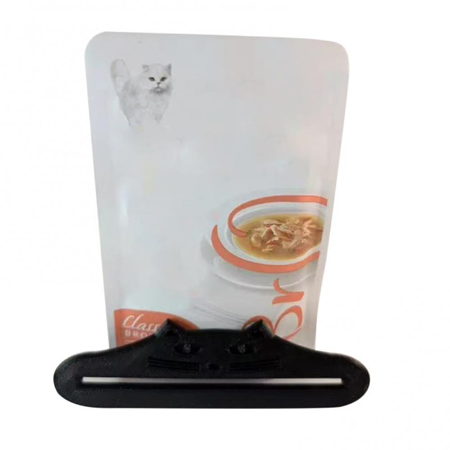 Plastic Bag Pouch Squeezer Multi-functional Cat Shaped Squeezing Tool for Lotions Sauce Pack Liquid Pet Food