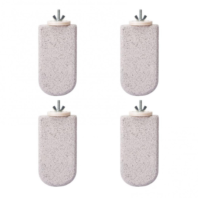 4 Pcs Birds Beak Grinding Stone Parrot Calcium Perch Chewing Toy Birds Foot Claws Trimmer Platform for Small Medium Birds Parakeet Lovebird Cockatiel Conure