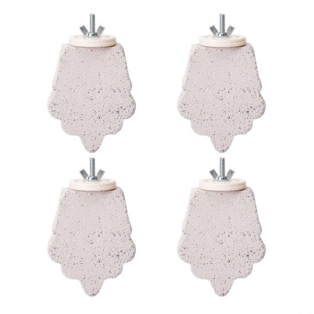 4 Pcs Birds Beak Grinding Stone Parrot Calcium Perch Chewing Toy Birds Foot Claws Trimmer Platform for Small Medium Birds Parakeet Lovebird Cockatiel Conure