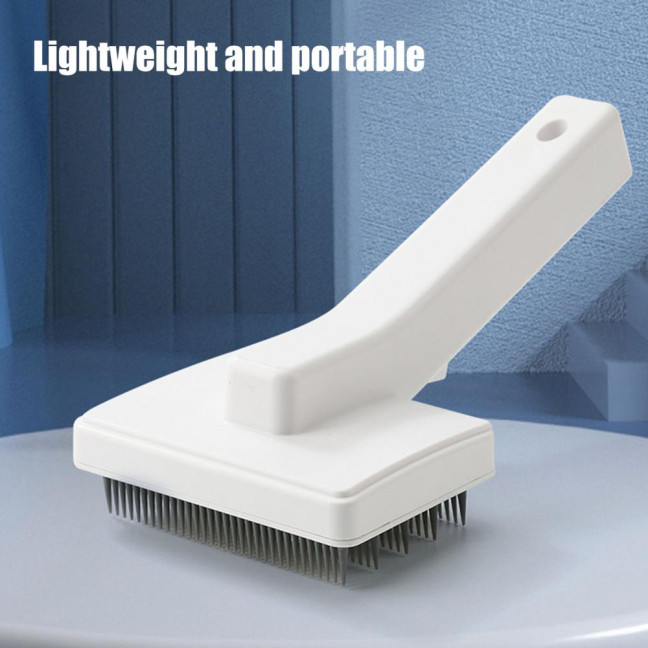 Pet Comb Ergonomic Design Comfortable Grip Steam Cat Brush with Stainless Steel Teeth Anti-scratch Cat Grooming Tool
