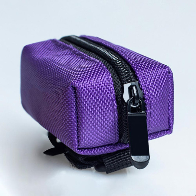 Dog Poop Bag Holder Leak Proof Waste Bag Dispenser Hygienic Pet Poop Pickup Bag Holder with Carabiner Clip for Lead Leash