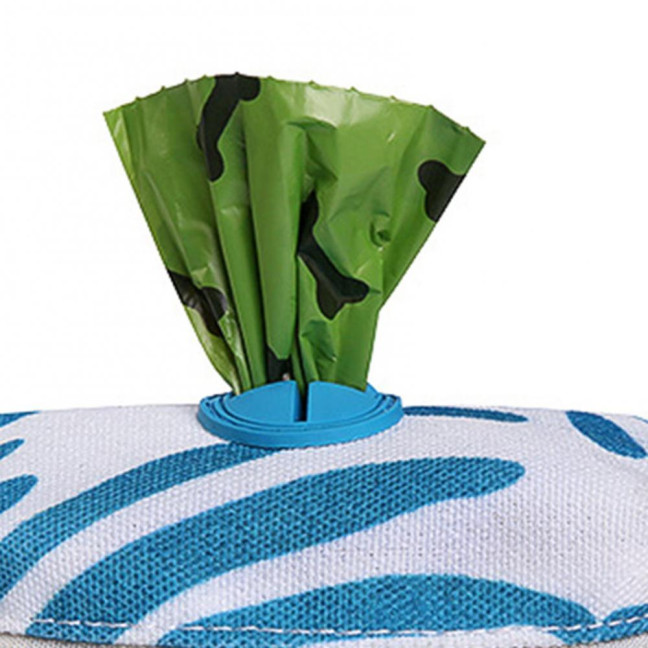 Dog Poop Bag Holder Leak Proof Waste Bag Dispenser Hygienic Pet Poop Pickup Bag Holder with Carabiner Clip for Lead Leash