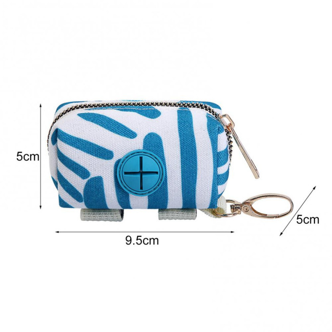 Dog Poop Bag Holder Leak Proof Waste Bag Dispenser Hygienic Pet Poop Pickup Bag Holder with Carabiner Clip for Lead Leash