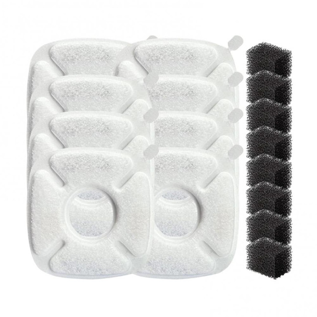 Cat Water Fountain Replacement Filter 3 Layer Filtration System with Sponges for 67oz 95oz 135oz Automatic Cat Water Dispenser Cat Water Fountain Replacement Filter 3 Layer Filtration System with Sponges for 67oz 95oz 135oz Automatic Cat Water Dispenser
