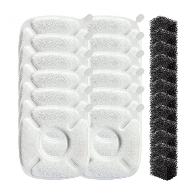 Cat Water Fountain Replacement Filter 3 Layer Filtration System with Sponges for 67oz 95oz 135oz Automatic Cat Water Dispenser Cat Water Fountain Replacement Filter 3 Layer Filtration System with Sponges for 67oz 95oz 135oz Automatic Cat Water Dispenser