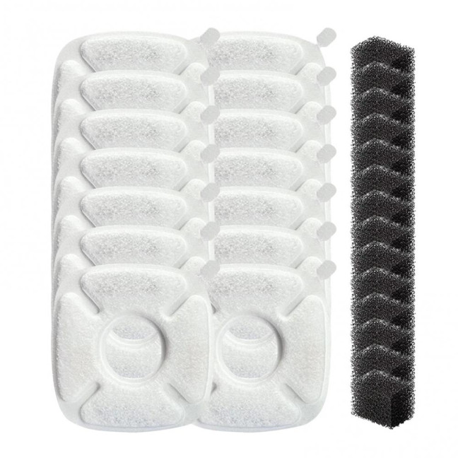 Cat Water Fountain Replacement Filter 3 Layer Filtration System with Sponges for 67oz 95oz 135oz Automatic Cat Water Dispenser Cat Water Fountain Replacement Filter 3 Layer Filtration System with Sponges for 67oz 95oz 135oz Automatic Cat Water Dispenser