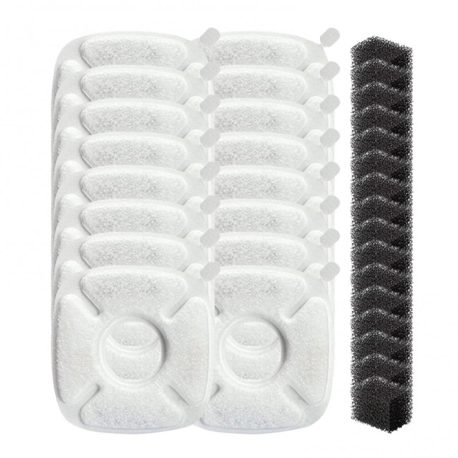 Cat Water Fountain Replacement Filter 3 Layer Filtration System with Sponges for 67oz 95oz 135oz Automatic Cat Water Dispenser Cat Water Fountain Replacement Filter 3 Layer Filtration System with Sponges for 67oz 95oz 135oz Automatic Cat Water Dispenser