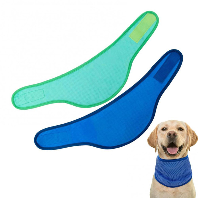 2 Pcs Dog Cooling Bandana Summer Outdoor Neck Wrap Ice Scarf Adjustable Dog Cooling Collar for Small Medium Large Breeds 2 Pcs Dog Cooling Bandana Summer Outdoor Neck Wrap Ice Scarf Adjustable Dog Cooling Collar for Small Medium Large Breeds