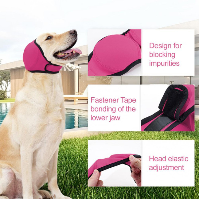 Dog Ear Muffs No Shake Ear Wrap Elastic Waterproof Ear Protector for Hematoma Bathing Drying Swim Noise Anxiety Relief Dog Ear Muffs No Shake Ear Wrap Elastic Waterproof Ear Protector for Hematoma Bathing Drying Swim Noise Anxiety Relief