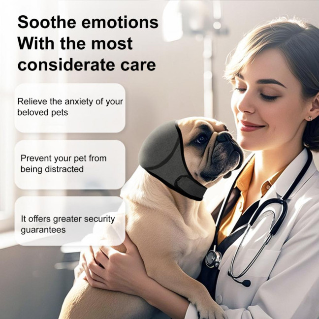 Dog Ear Muffs No Shake Ear Wrap Elastic Waterproof Ear Protector for Hematoma Bathing Drying Swim Noise Anxiety Relief Dog Ear Muffs No Shake Ear Wrap Elastic Waterproof Ear Protector for Hematoma Bathing Drying Swim Noise Anxiety Relief