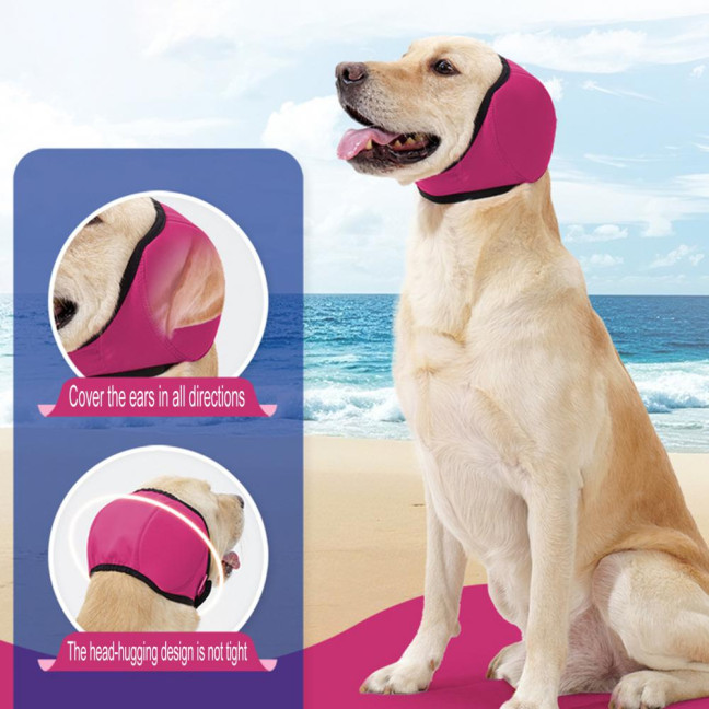 Dog Ear Muffs No Shake Ear Wrap Elastic Waterproof Ear Protector for Hematoma Bathing Drying Swim Noise Anxiety Relief Dog Ear Muffs No Shake Ear Wrap Elastic Waterproof Ear Protector for Hematoma Bathing Drying Swim Noise Anxiety Relief