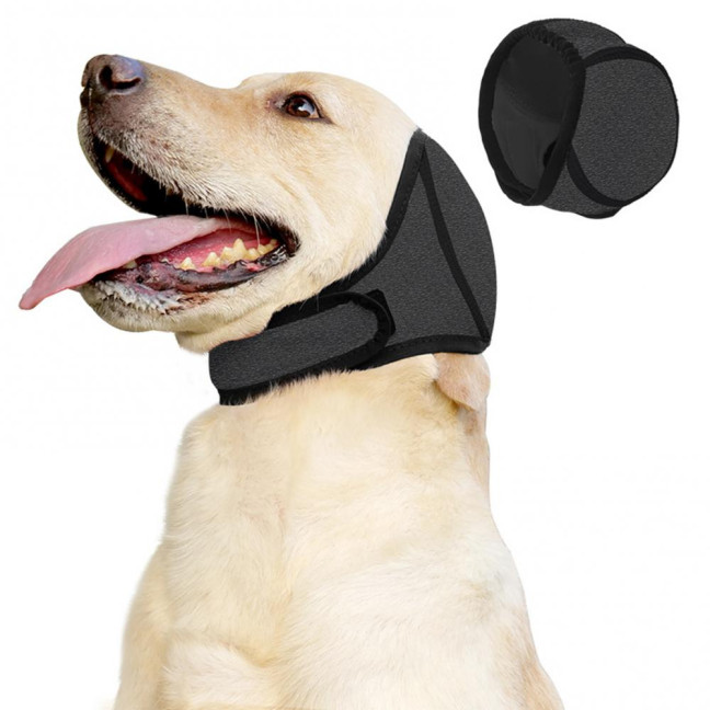 Dog Ear Muffs No Shake Ear Wrap Elastic Waterproof Ear Protector for Hematoma Bathing Drying Swim Noise Anxiety Relief Dog Ear Muffs No Shake Ear Wrap Elastic Waterproof Ear Protector for Hematoma Bathing Drying Swim Noise Anxiety Relief