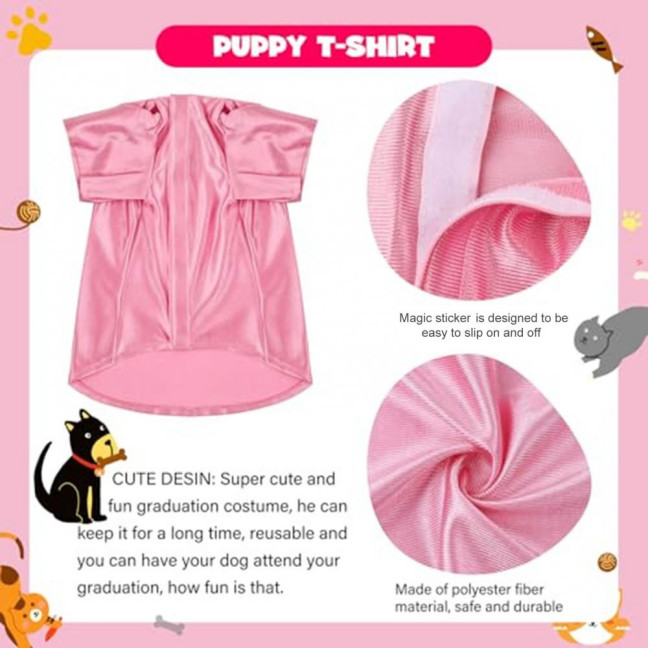2025 Dog Graduation Costume Set Pet Graduation Cap with Tassel And Washable Gown Set for Dogs Cats Holiday Halloween Party Accessory