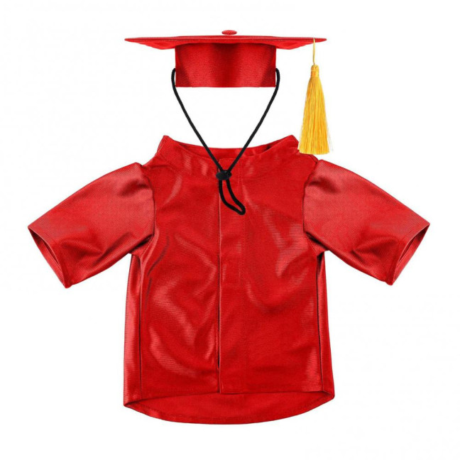 2025 Dog Graduation Costume Set Pet Graduation Cap with Tassel And Washable Gown Set for Dogs Cats Holiday Halloween Party Accessory