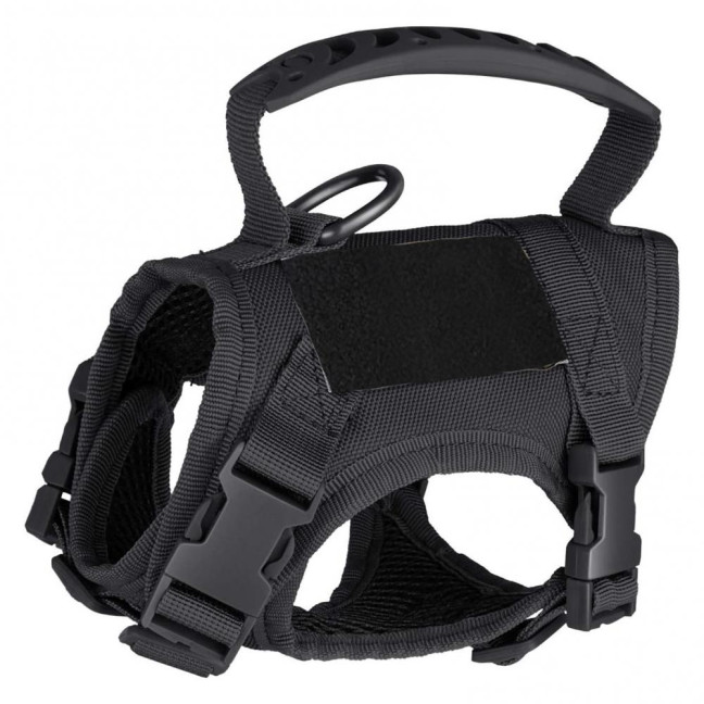 Tactical Cat Harness for Outdoor Walking Adjustable Escape Proof Pet Vest Breathable Cat Chest Strap with Handle for Small Large Cats