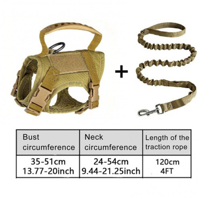 Tactical Cat Harness for Outdoor Walking Adjustable Escape Proof Pet Vest Breathable Cat Chest Strap with Handle for Small Large Cats