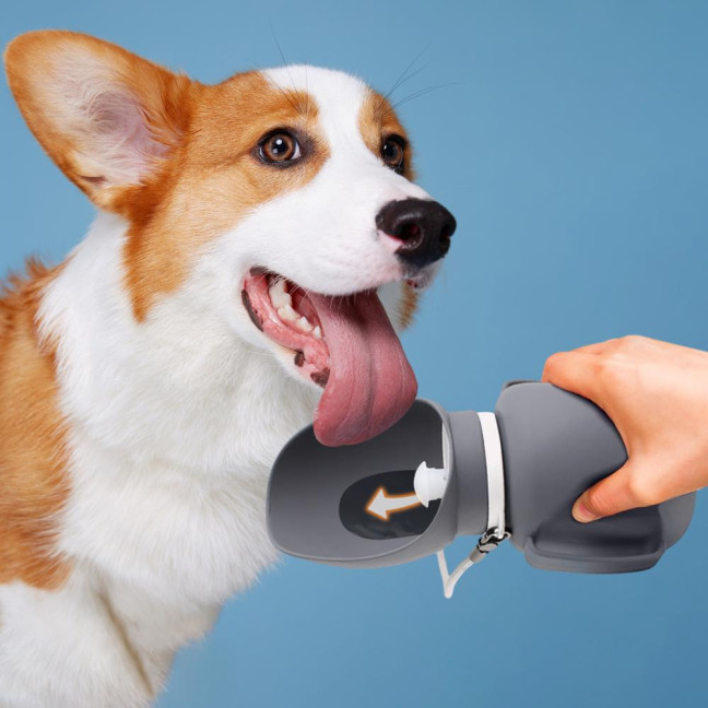 800ml Portable Dog Water Bottle Leak Proof Silicone Puppy Water Dispenser Foldable Travel Dog Water Bowl for Outdoor Walking Hiking 800ml Portable Dog Water Bottle Leak Proof Silicone Puppy Water Dispenser Foldable Travel Dog Water Bowl for Outdoor Walking Hiking