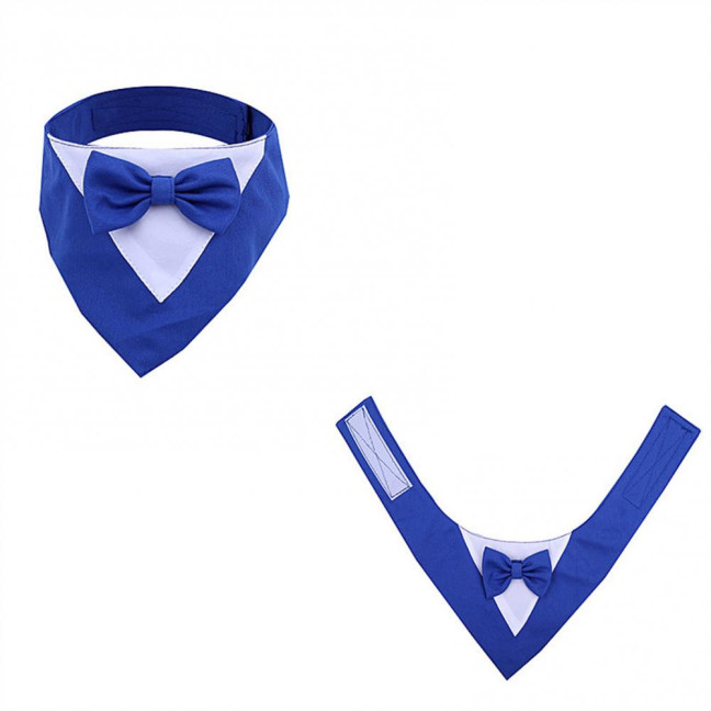 Dog Tuxedo Bandana Formal Wedding Outfit with Bowtie Pet Triangle Bibs Scarf Adjustable Pet Collar for Small Medium Dogs Cats Dog Tuxedo Bandana Formal Wedding Outfit with Bowtie Pet Triangle Bibs Scarf Adjustable Pet Collar for Small Medium Dogs Cats