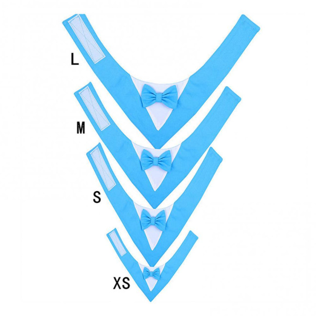 Dog Tuxedo Bandana Formal Wedding Outfit with Bowtie Pet Triangle Bibs Scarf Adjustable Pet Collar for Small Medium Dogs Cats Dog Tuxedo Bandana Formal Wedding Outfit with Bowtie Pet Triangle Bibs Scarf Adjustable Pet Collar for Small Medium Dogs Cats