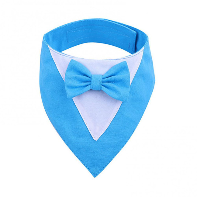 Dog Tuxedo Bandana Formal Wedding Outfit with Bowtie Pet Triangle Bibs Scarf Adjustable Pet Collar for Small Medium Dogs Cats Dog Tuxedo Bandana Formal Wedding Outfit with Bowtie Pet Triangle Bibs Scarf Adjustable Pet Collar for Small Medium Dogs Cats