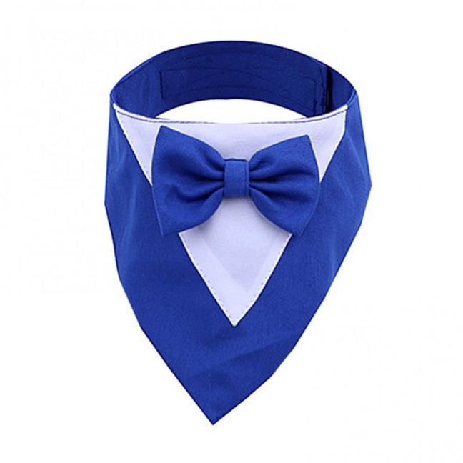 Dog Tuxedo Bandana Formal Wedding Outfit with Bowtie Pet Triangle Bibs Scarf Adjustable Pet Collar for Small Medium Dogs Cats Dog Tuxedo Bandana Formal Wedding Outfit with Bowtie Pet Triangle Bibs Scarf Adjustable Pet Collar for Small Medium Dogs Cats