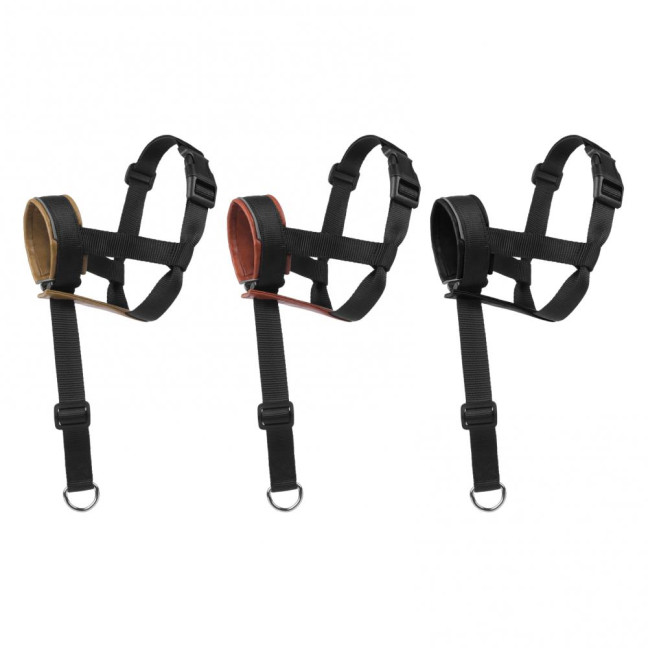 No-Pull Dog Head Collar Adjustable Dog Head Halter with Padded Nose Band Reflective Training Muzzle Leash for Medium Large Dogs