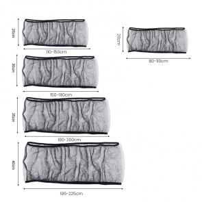 Birds Cage Seeds Cather Adjustable Airy Nylon Mesh Net Dustproof Birdcage Cover Skirt for Parrot Parakeet Macaw African Round Square Cages